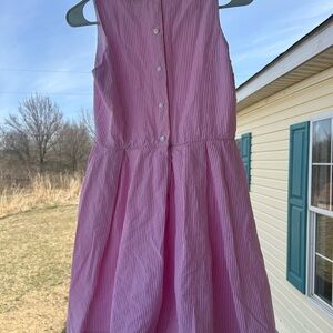 Pink Striped Kids Dress